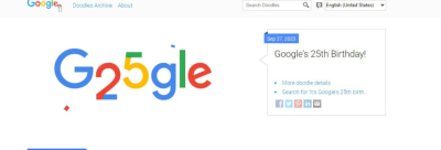 H Google γιορτάζει τα 25 της