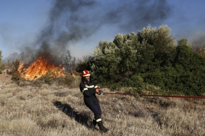 Στις φλόγες η Θάσος