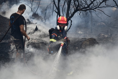 Φωτιά στη Σταμάτα: Διακοπή